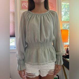 Ann Taylor blouse size S in green